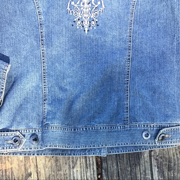 Embroider Demin Jacket - Picture 5 of 8